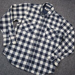 Vtg 80s Arrow Shelter Bay Shacket M Button Up Wool Lined Plaid Shirt‎ Jacket